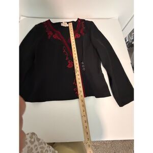 Dress barn size 16 red/black dress jacket